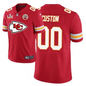 Kansas City Chiefs Tröjor Custom Nike Röd Team Logo 2021 Super Bowl LV - Herr
